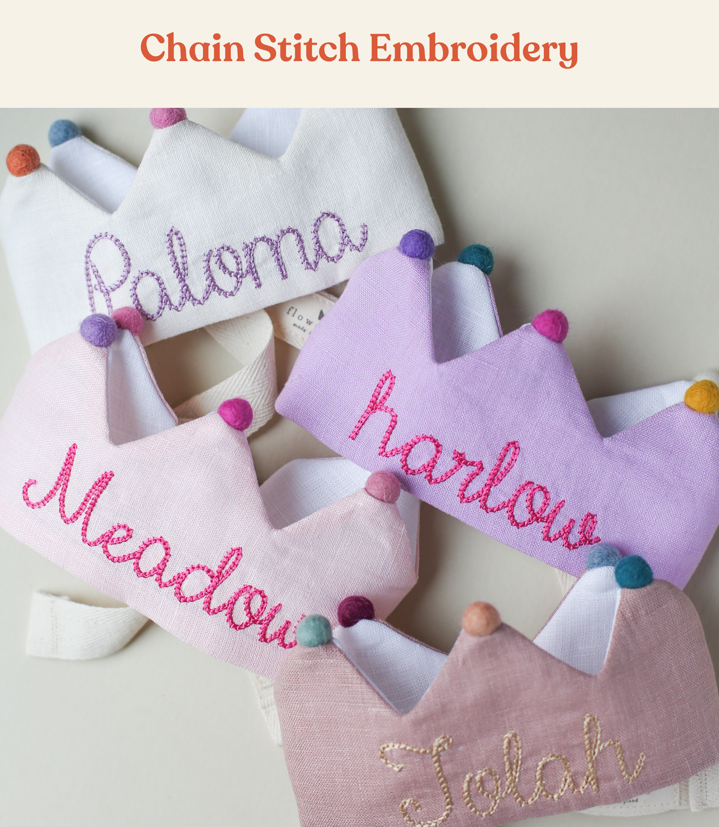 Lavender Personalized Birthday Crown