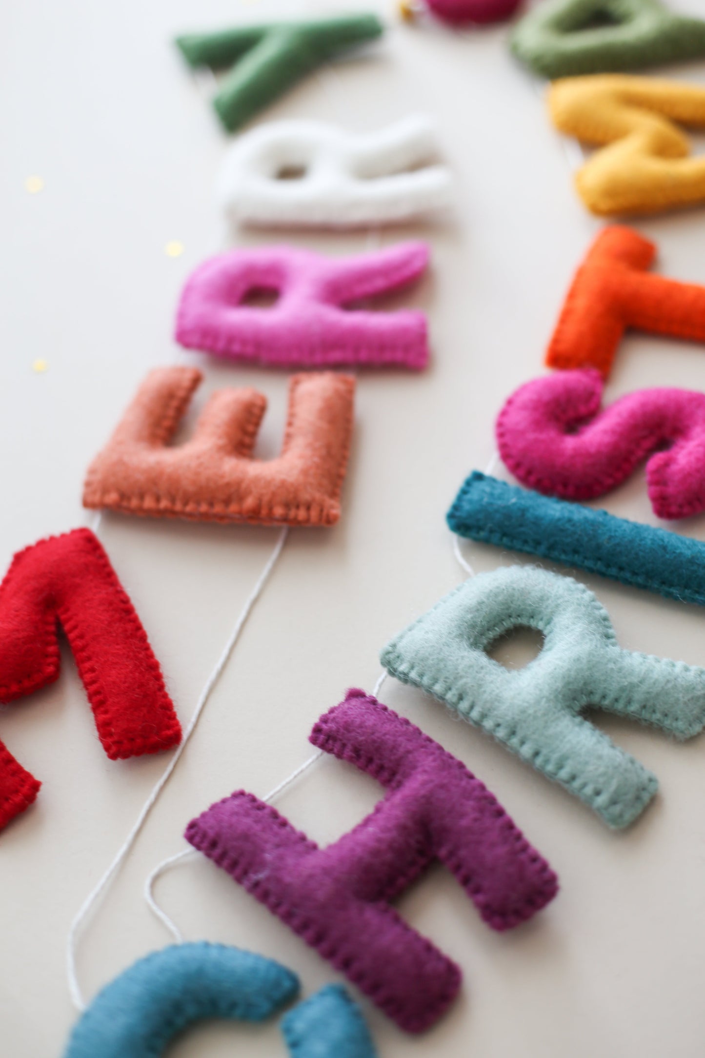 Merry Christmas Felt Garland - Market
