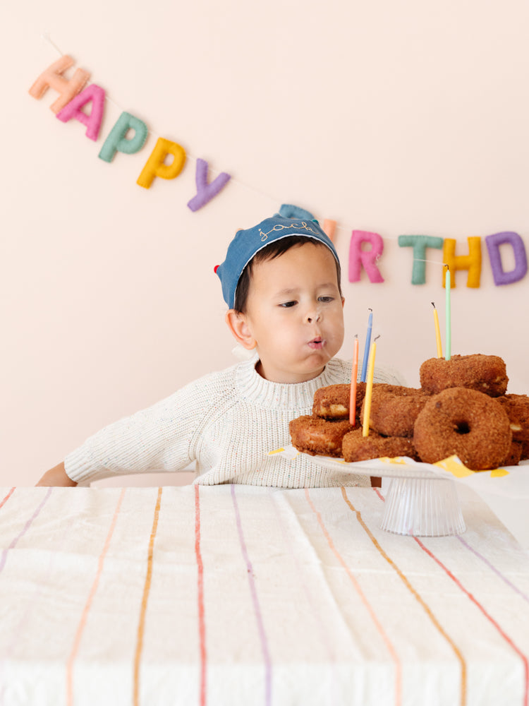 Pastel Happy Birthday Felt Garland - Market