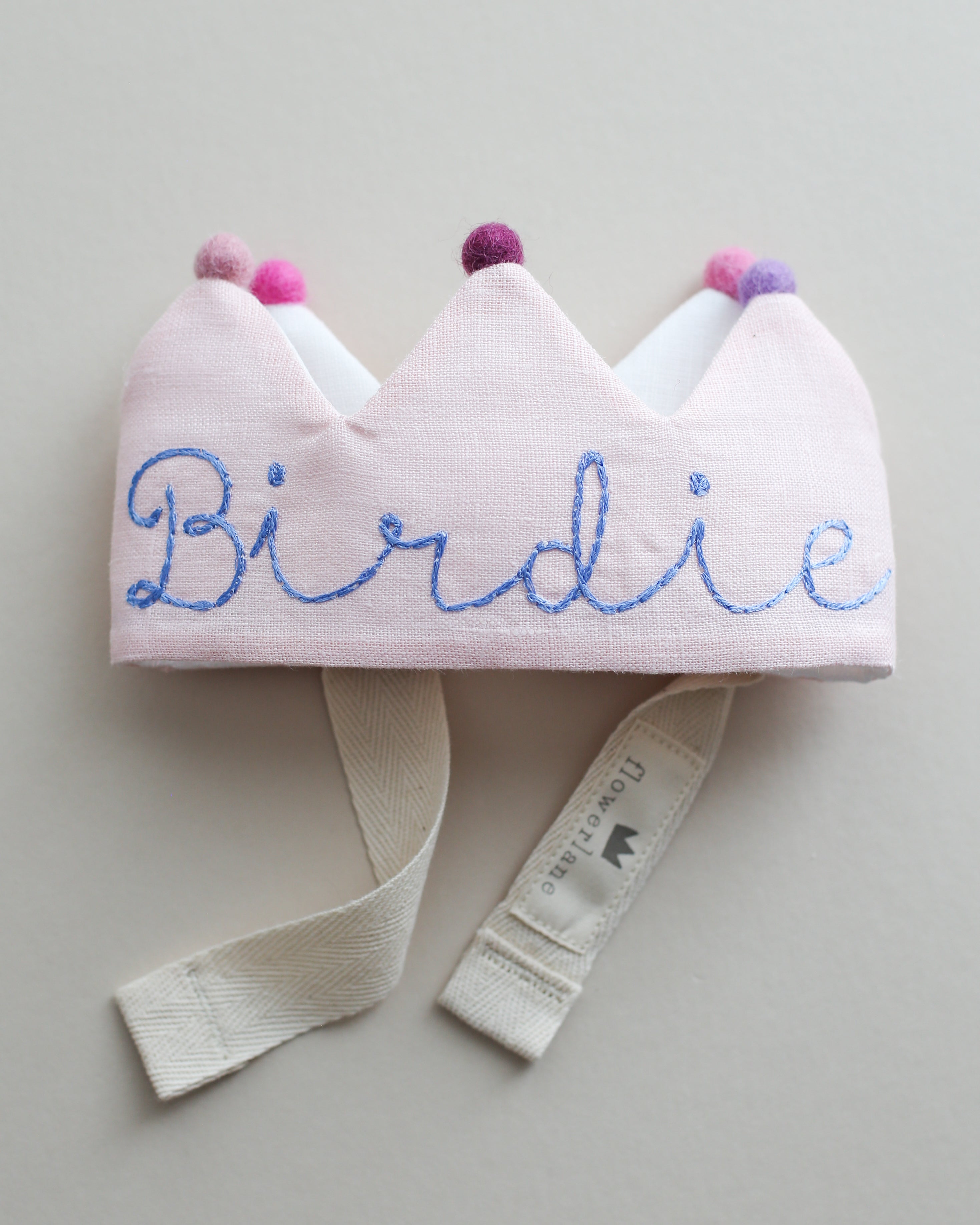 custom pink birthday crown