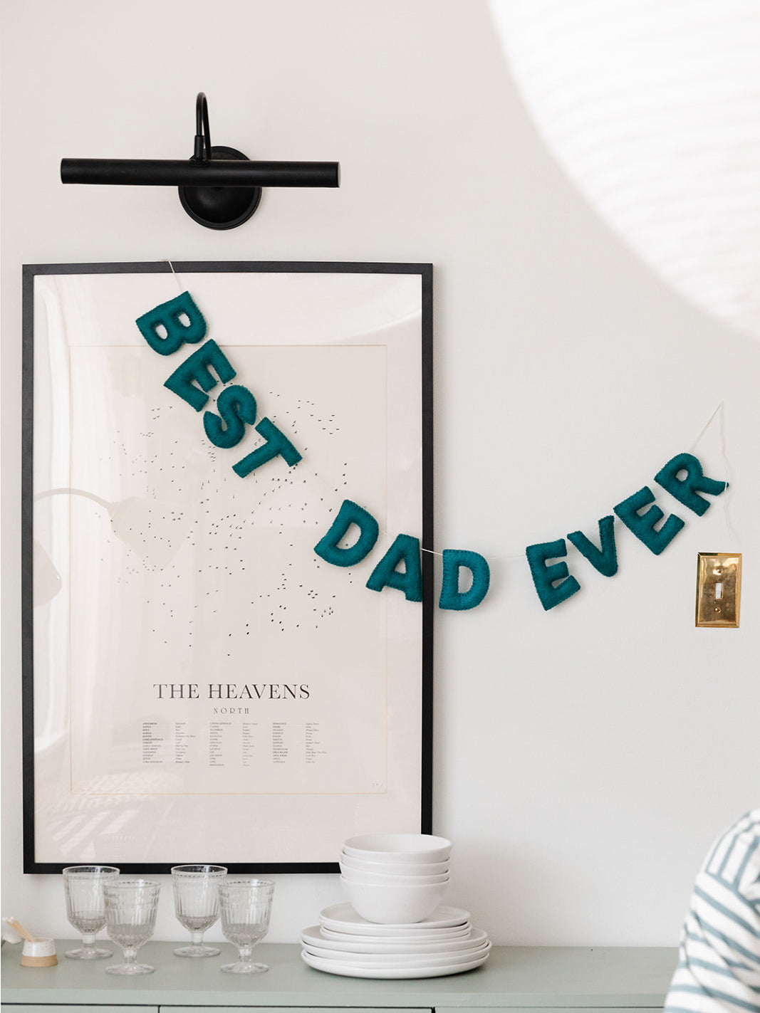 Best Dad Ever Felt Garland
