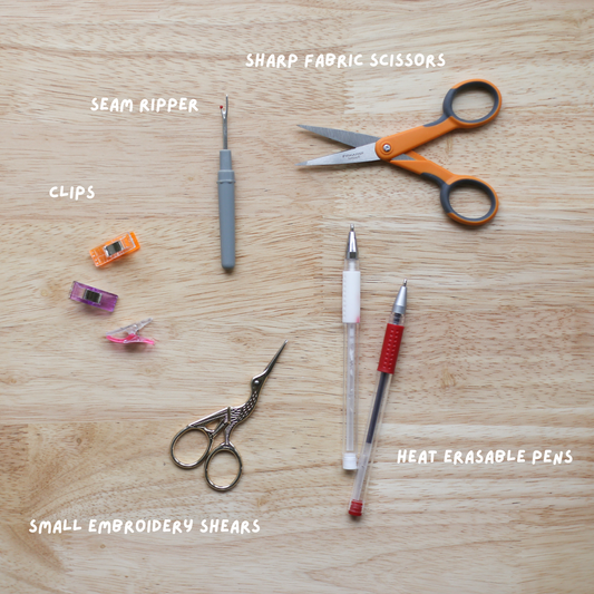 Beginners sewing tools and tips
