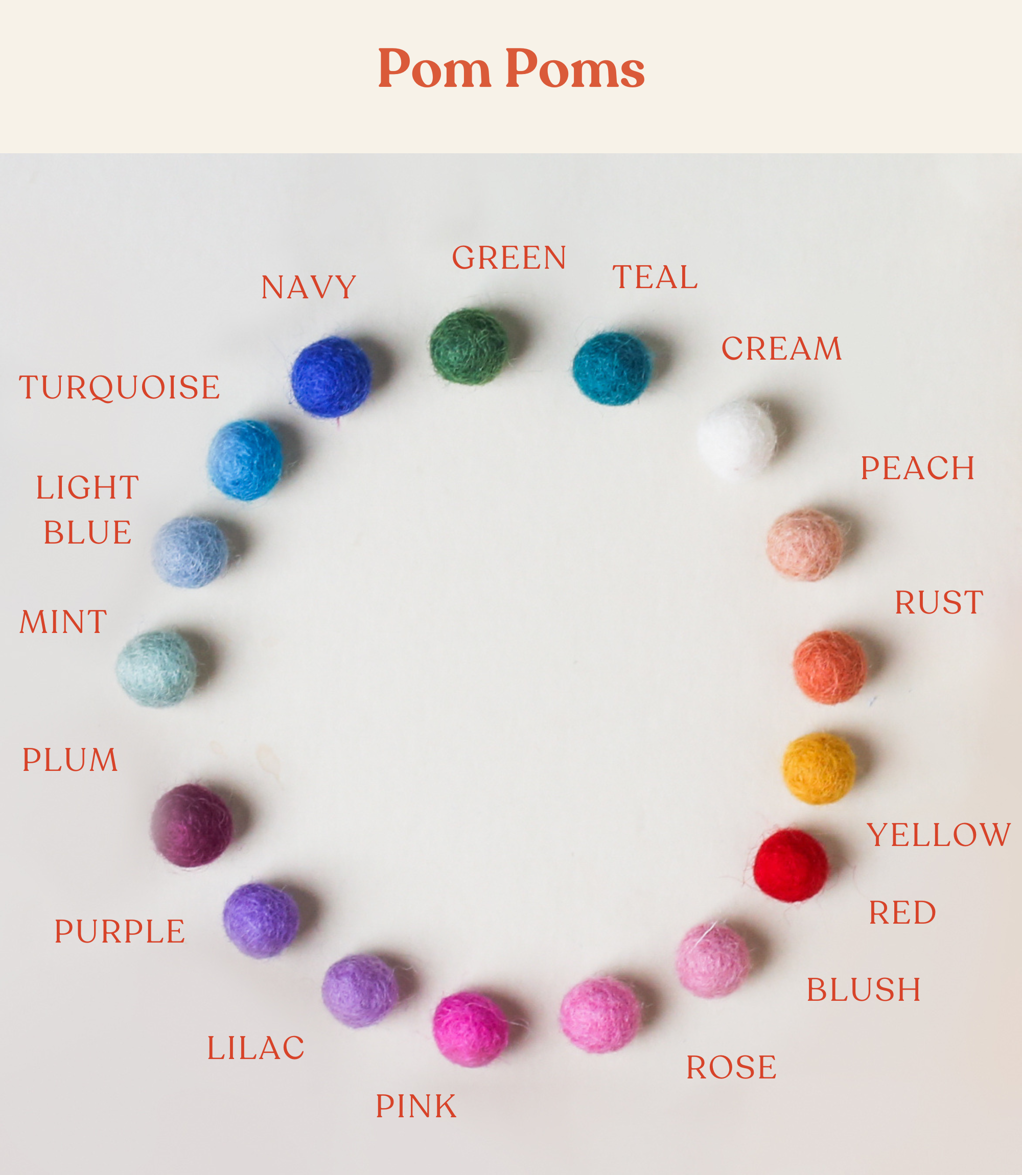 Pom Color Chart