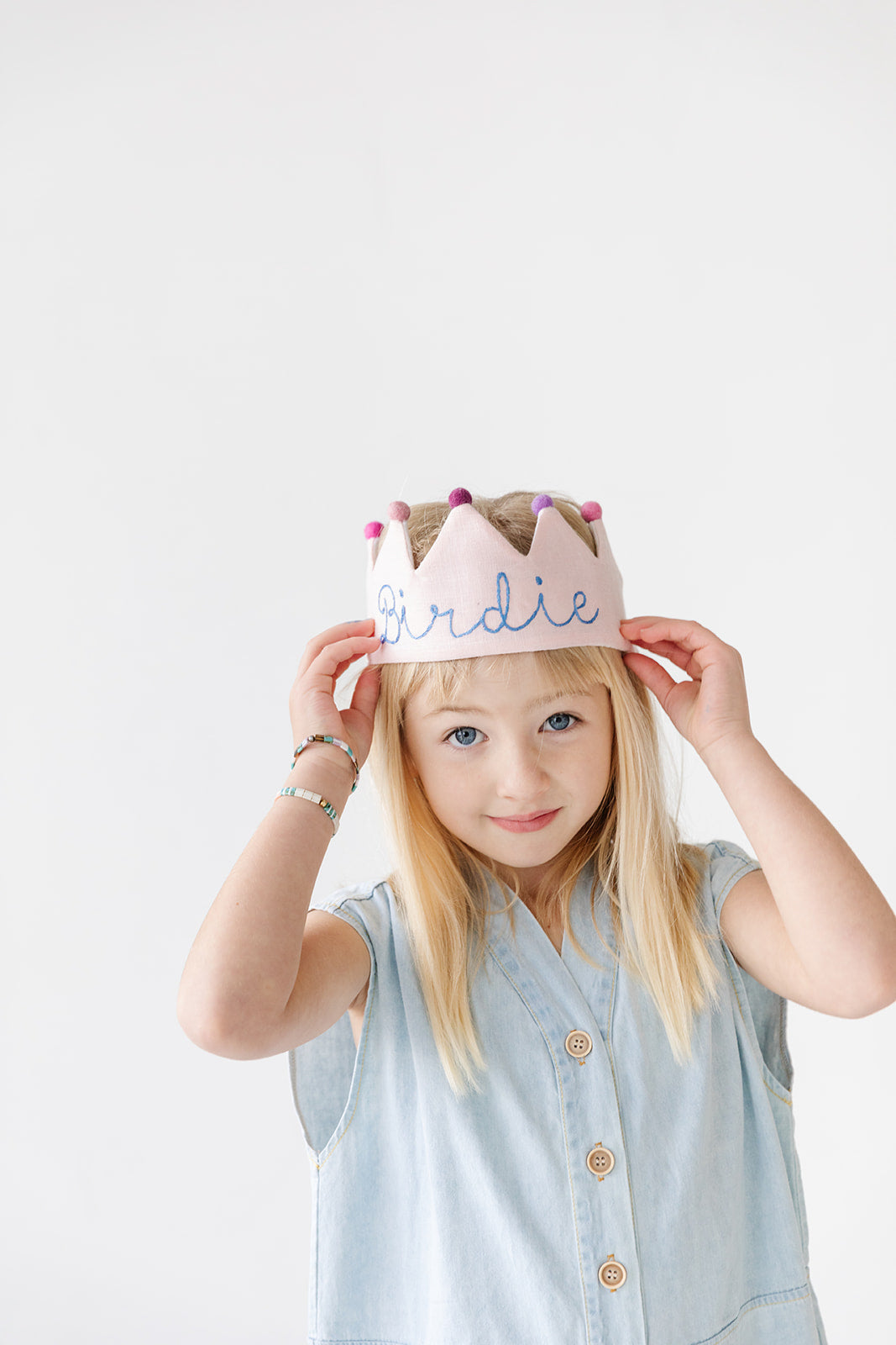 Light Pink Handmade Birthday Crown