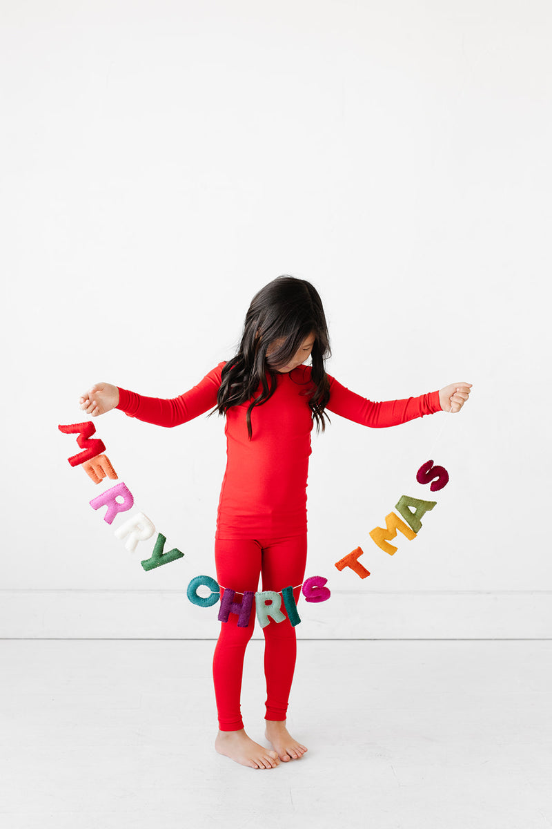 Merry Christmas Felt Garland