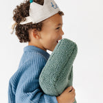 Side view of boy wearing adjustable handmade birthday crown